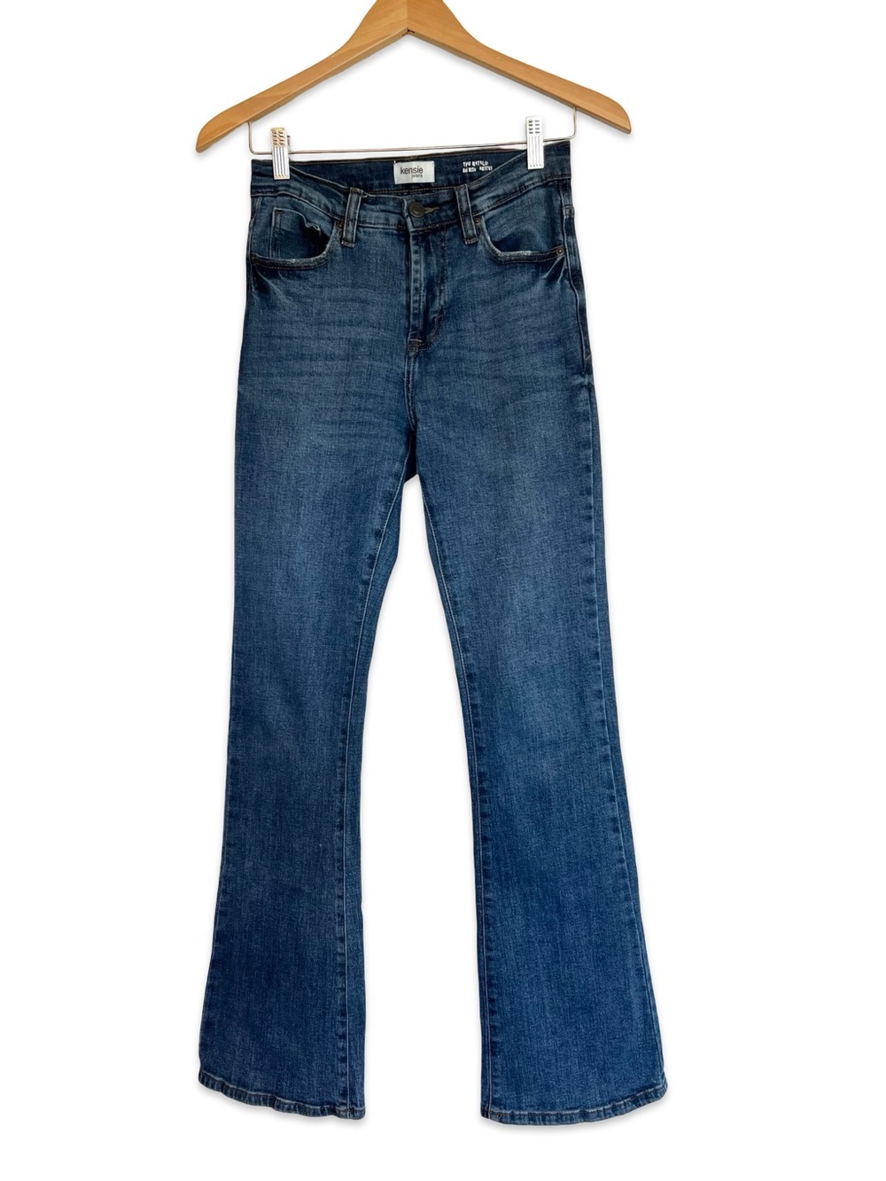Kensie The Natalie High rise bootcut jeans Size 25 Stretchy Flare Minimalist